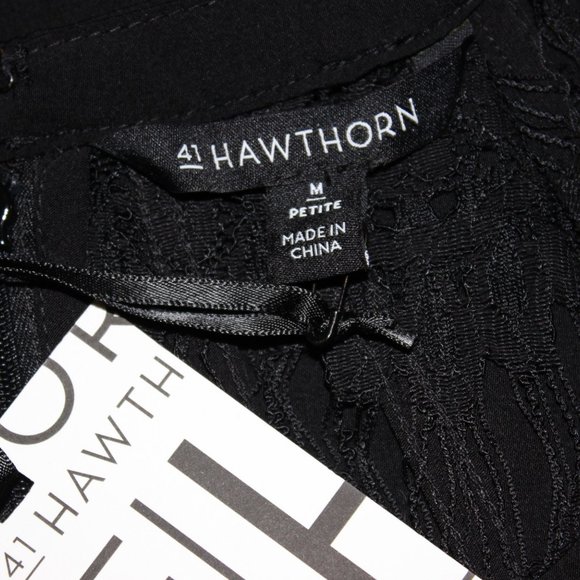 NWT Plus Stitch Fix 41 Hawthorne Black Dress M/P - Picture 9 of 9